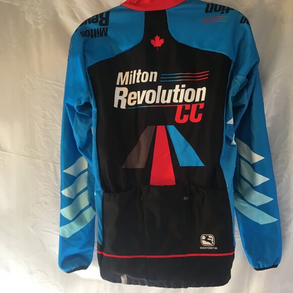 Men's Giordana Milton Revolution CC Long Sleeve Cycling Jersey Blue Size M - Picture 10 of 16